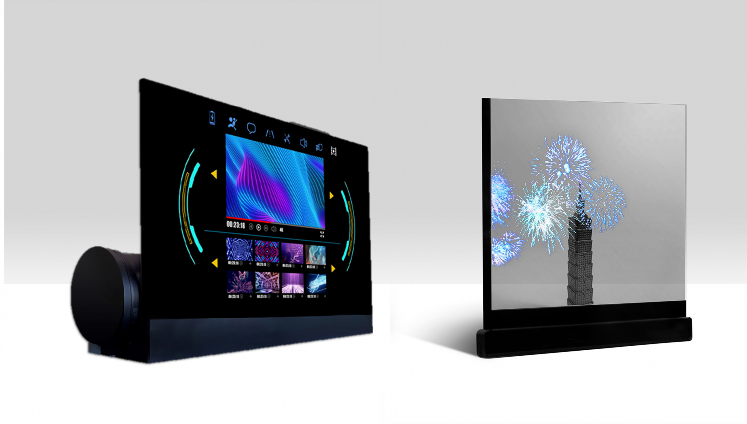 可卷式、折迭性、高透明